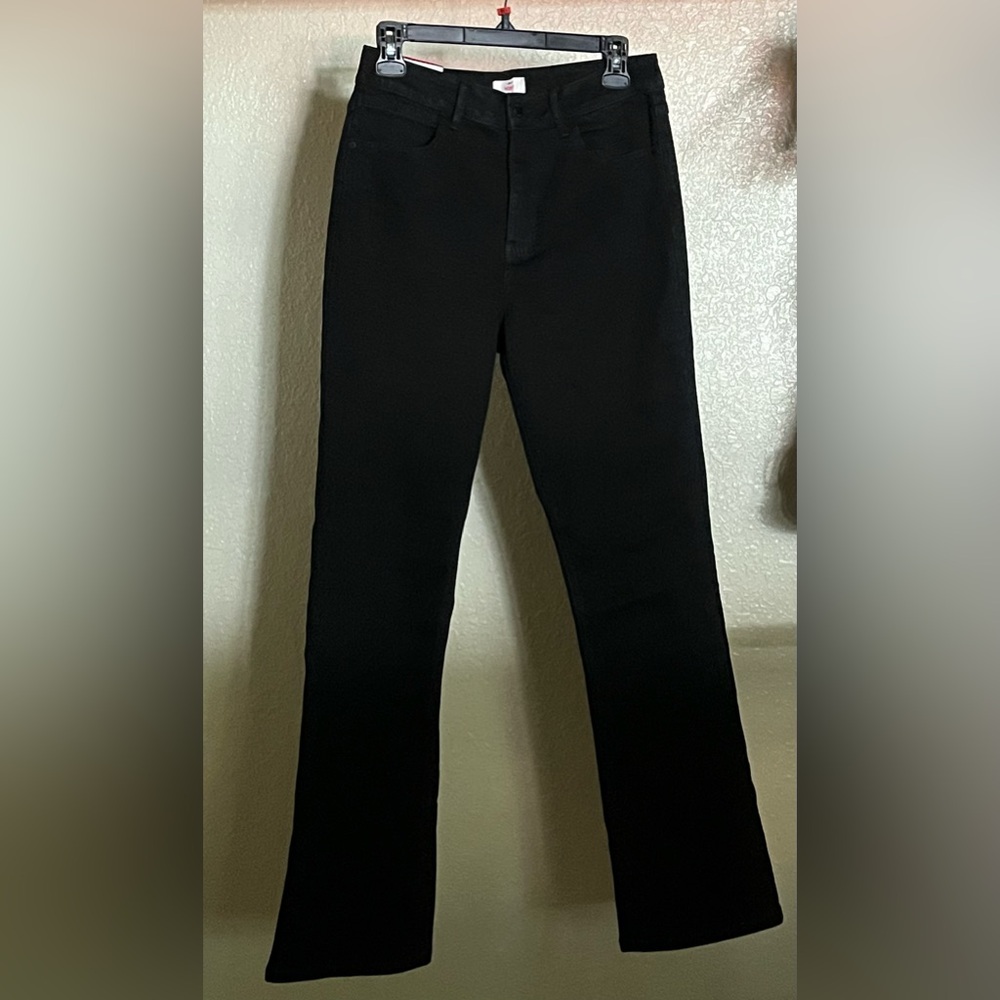 Wrangler Black Straight Jeans